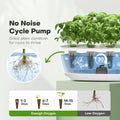 Ahopegarden- 12 Seed Pods Smart Garden Indoor Garden Hydroponics Growing System: 12 Pods Plant Germination Kit Herb Garden Kit Growth Lamp Countertop with LED Grow Light Hydrophonic Planter Grower Harvest Vegetable Lettuce