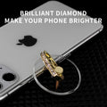 Mobile Phone Ring Holder Transparent Telephone Cellular Support Diamond Clear 360 Degree Socket Stand Smartphone Accessories