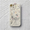 INS Cute Toro Inoue Cat Phone Case for Iphone 15 14 13 12 Pro Max 11 Mini X Xr Xs 7 8 Puls Lambskin Silicone Cover