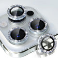 Glitter Bling Metal Glass Camera Lens Protector for Iphone 15 14 13 11 Pro Max plus 12 Mini 15Pro 14Pro Women Ring Lens Cover