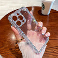 Luxury Glitter Bling Diamond Crystal Transparent Clear Soft Case for Iphone 15 14 13 12 11 Pro Max X XS XR 7 plus Mini SE3 Cover