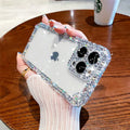 Luxury Glitter Bling Diamond Crystal Transparent Clear Soft Case for Iphone 15 14 13 12 11 Pro Max X XS XR 7 plus Mini SE3 Cover