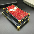 Luxury Glitter Square Phone Cover Diamond Bee Case for  Galaxy S22 Ultra S21 Ultra S23 plus S20 FE S10 S9 Note 20 10 9