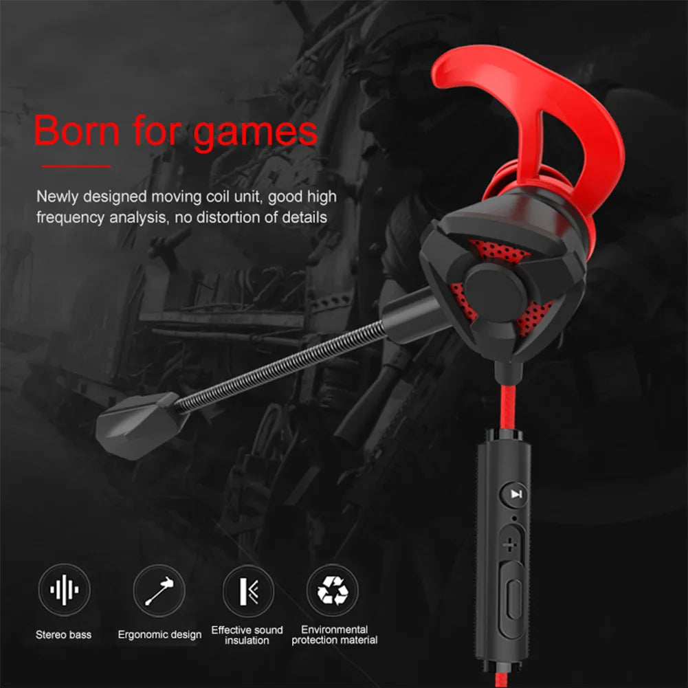 Headset Gamer Headphones Wired Earphone Gaming Earbuds with Mic for Pubg PS4 CSGO Casque Phone Tablet Laptop Universal Game