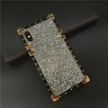 Luxury Glitter Square Phone Cover Diamond Bee Case for  Galaxy S22 Ultra S21 Ultra S23 plus S20 FE S10 S9 Note 20 10 9